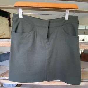 Military Green Mini Skirt